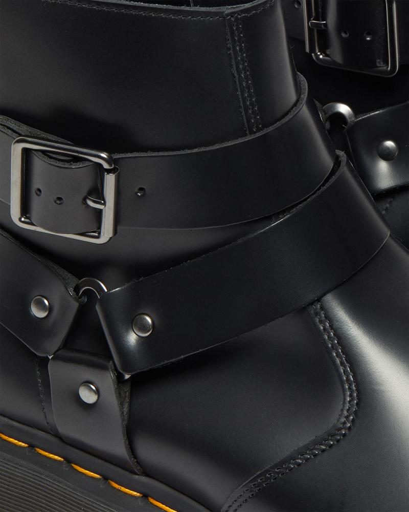 Dr Martens Jaimes Leren Harness Enkellaars Heren Zwart | NL 358LIS